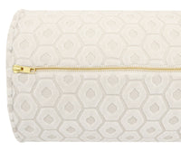 THE BOLSTER :: PALOMA CUT VELVET // ALABASTER