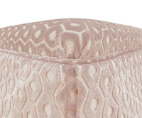 THE SKIRTED OTTOMAN :: PALOMA CUT VELVET  // BLUSH