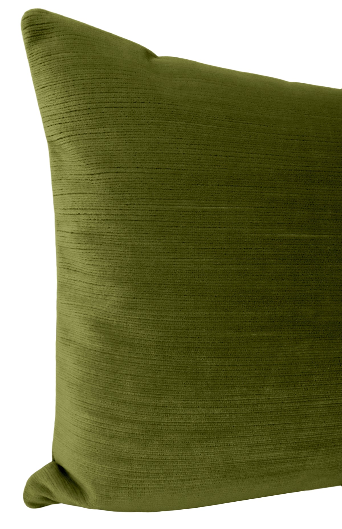 THE XL LUMBAR :: STRIE VELVET // PERIDOT