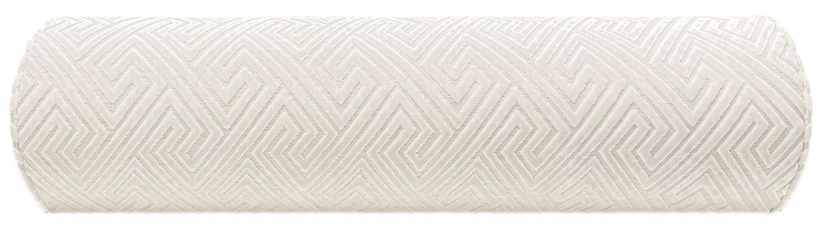 THE BOLSTER :: ROMAN CUT VELVET // ALABASTER