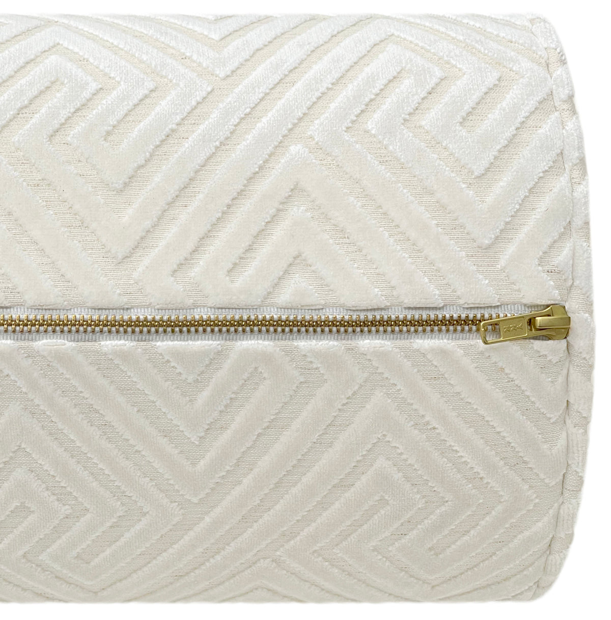 THE BOLSTER :: ROMAN CUT VELVET // ALABASTER