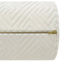 THE BOLSTER :: ROMAN CUT VELVET // ALABASTER