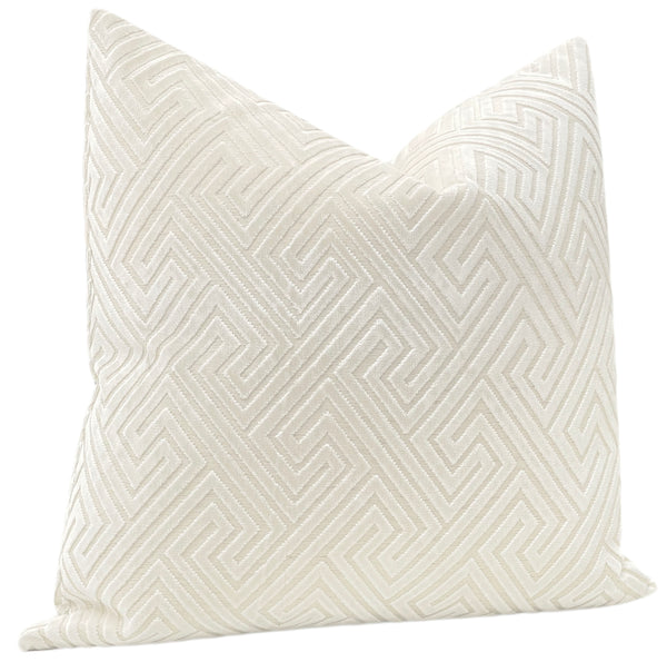 ROMAN CUT VELVET // ALABASTER