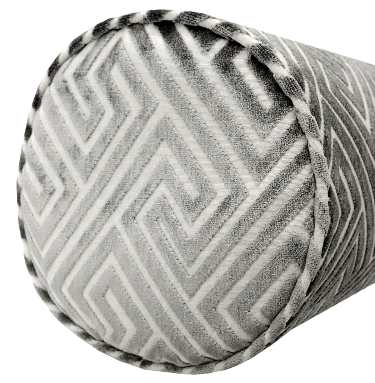 THE BOLSTER :: ROMAN CUT VELVET // GRAPHITE