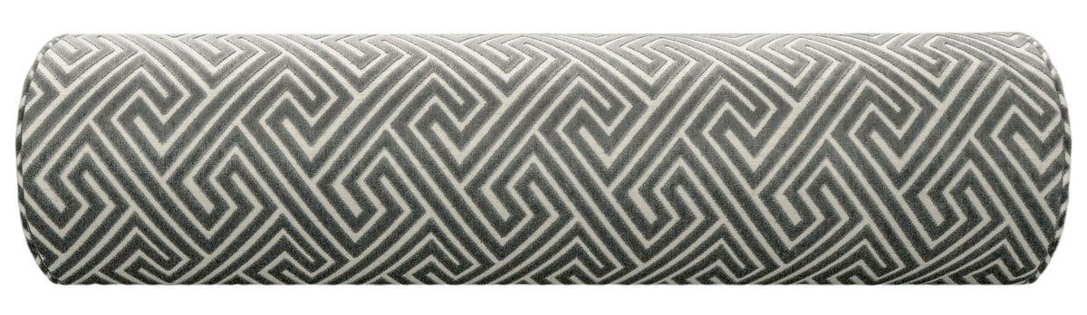 THE BOLSTER :: ROMAN CUT VELVET // GRAPHITE