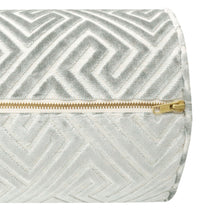 THE BOLSTER :: ROMAN CUT VELVET // PLATINUM