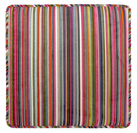 THE TIGHT SQUARE OTTOMAN :: SOHO CUT VELVET // MULTI
