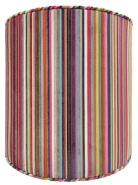 THE TIGHT ROUND OTTOMAN :: SOHO CUT VELVET  // MULTI