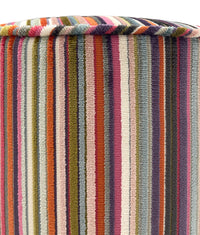 THE TIGHT ROUND OTTOMAN :: SOHO CUT VELVET  // MULTI