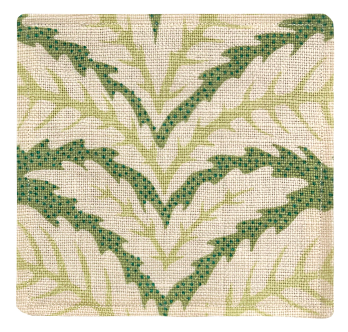 COCKTAIL NAPKINS :: TALAVERA LINEN // LEAF | BRUNSCHWIG & FILS