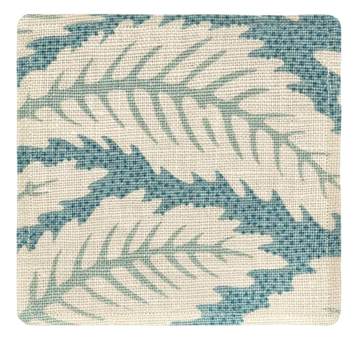 COCKTAIL NAPKINS :: TALAVERA LINEN // AQUA | BRUNSCHWIG & FILS