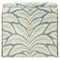 THE SKIRTED OTTOMAN :: TALAVERA LINEN