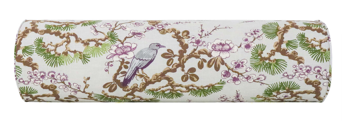 THE BOLSTER :: TRELLIS LINEN PRINT  // FERN