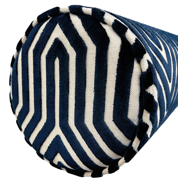 THE BOLSTER :: VANDERBILT VELVET // BLEU | SCHUMACHER