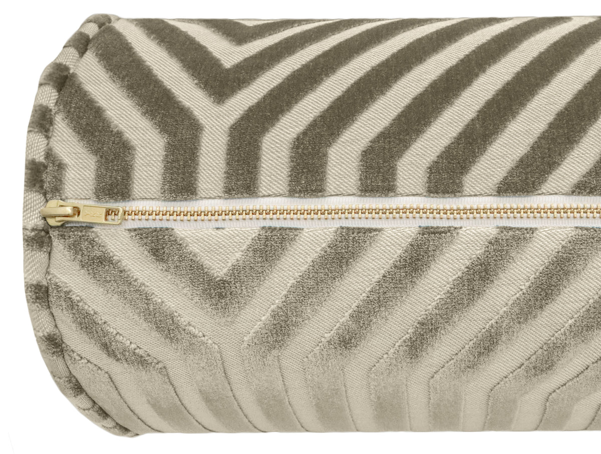 THE BOLSTER :: VANDERBILT VELVET // DOVE | SCHUMACHER