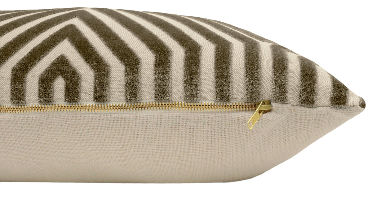 THE XL LUMBAR :: VANDERBILT VELVET // DOVE | SCHUMACHER