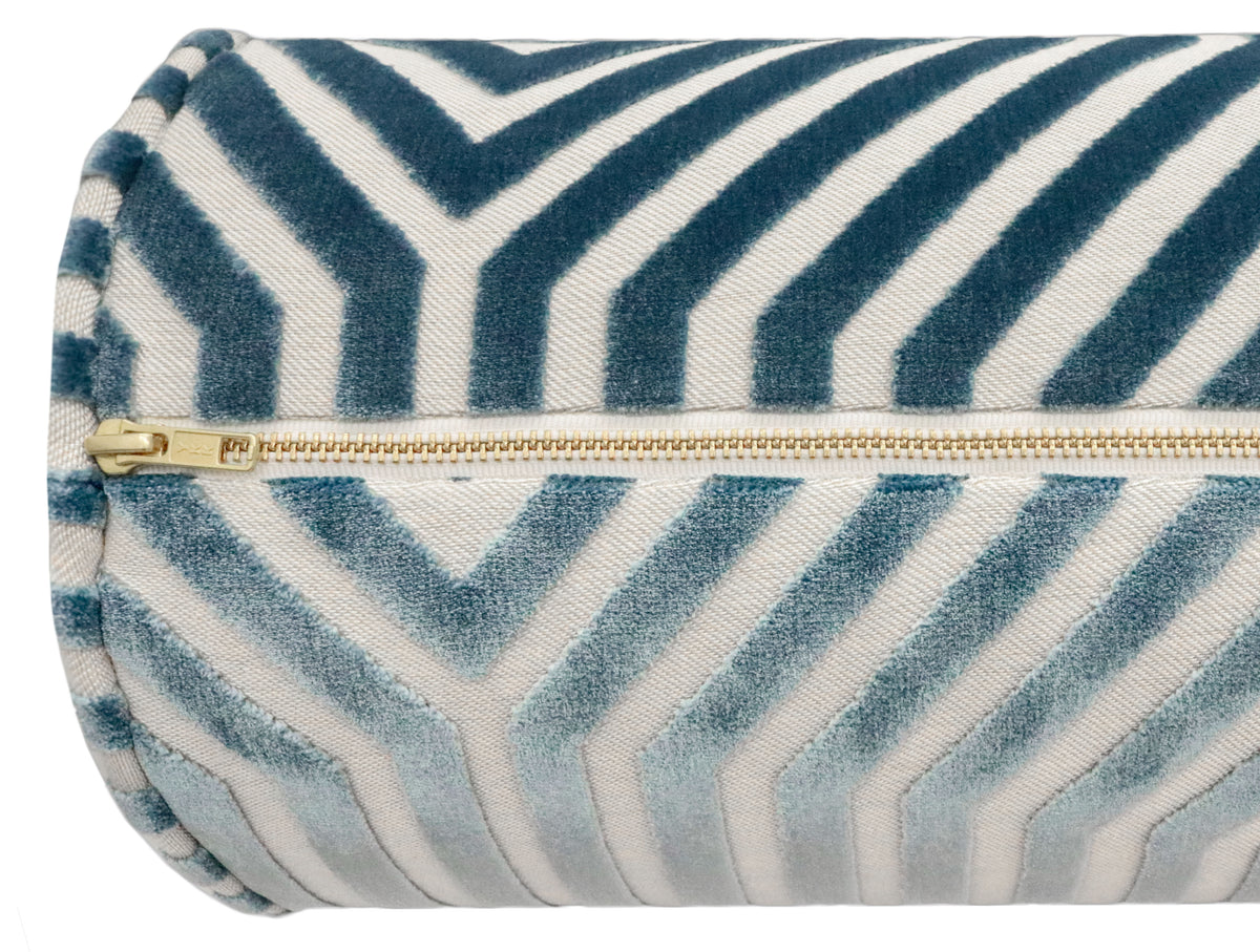 THE BOLSTER :: VANDERBILT VELVET // MARINE | SCHUMACHER