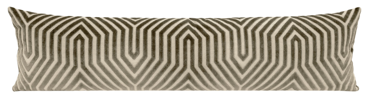 THE XL LUMBAR :: VANDERBILT VELVET // DOVE | SCHUMACHER