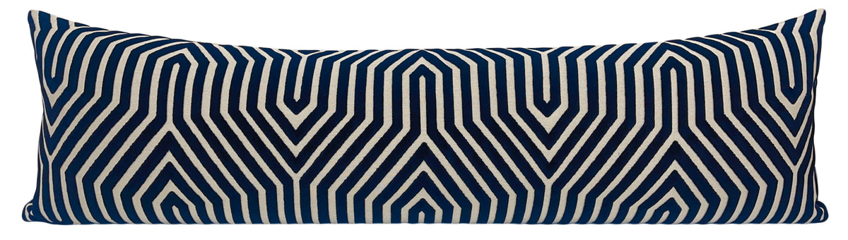 THE XL LUMBAR :: VANDERBILT VELVET // BLEU | SCHUMACHER