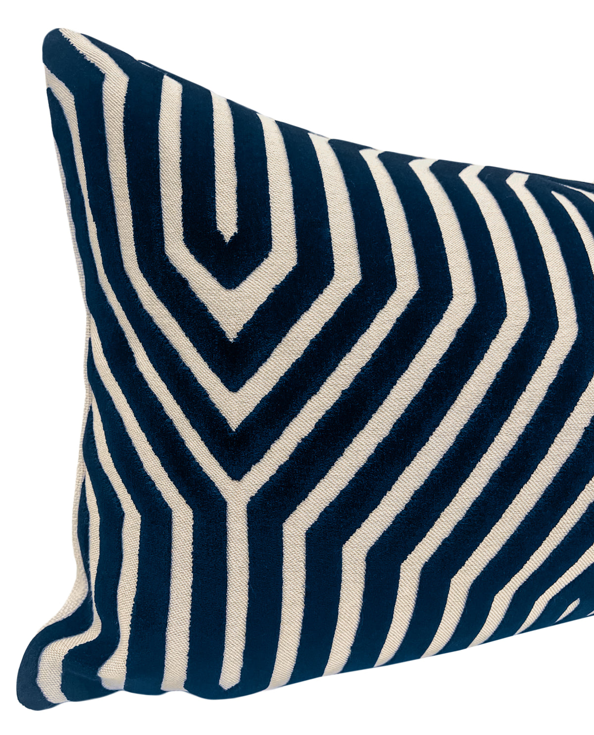 THE XL LUMBAR :: VANDERBILT VELVET // BLEU | SCHUMACHER