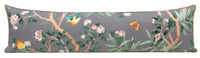 THE XL LUMBAR :: IMPERIAL GARDEN WITH BRASS CORDING // GRIS