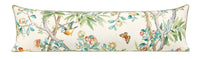 THE XL LUMBAR :: IMPERIAL GARDEN WITH BRASS CORDING // JADE