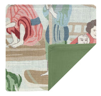 COCKTAIL NAPKINS :: YANGTZE // AQUA | SCHUMACHER