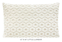 PALOMA CUT VELVET // ALABASTER