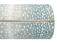 THE BOLSTER :: ANTELOPE LINEN PRINT // SPA BLUE