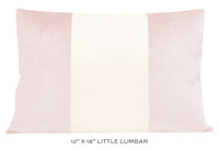 PANEL COLORBLOCK :: FAUX SILK VELVET // BALLET + ALABASTER SILK