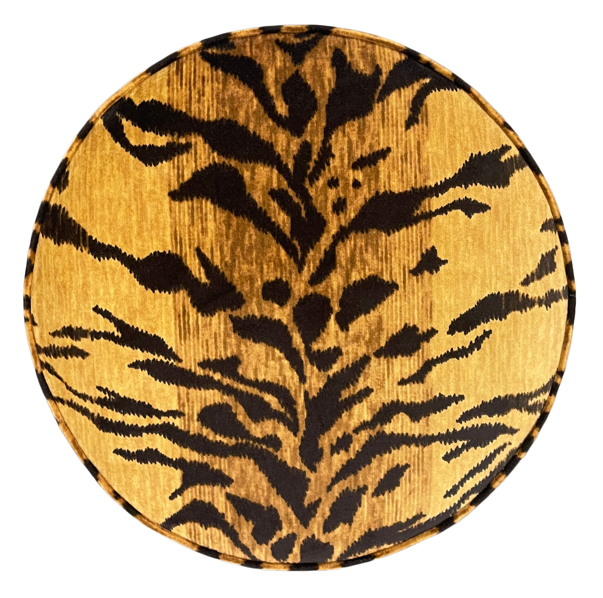 THE TIGHT ROUND OTTOMAN :: BENGAL VELVET // SAND