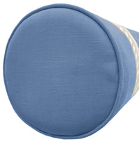 THE BOLSTER :: CLASSIC LINEN // CALYPSO BLUE + TRELLIS TRIM // NATURAL