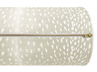 THE BOLSTER :: ANTELOPE LINEN PRINT // CASHMERE