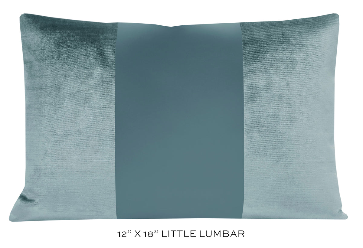 PANEL MONOCHROMATIC :: FAUX SILK VELVET // CERULEAN BLUE