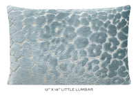 LEOPARD CUT VELVET // CERULEAN BLUE