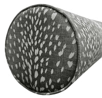 THE BOLSTER :: ANTELOPE LINEN PRINT // CHARCOAL