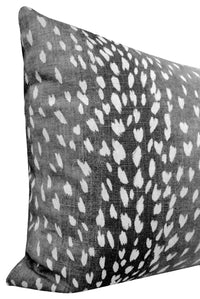 THE XL LUMBAR :: ANTELOPE LINEN PRINT // CHARCOAL