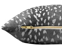 THE XL LUMBAR :: ANTELOPE LINEN PRINT // CHARCOAL