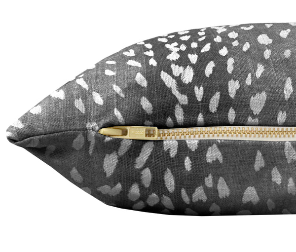 THE XL LUMBAR :: ANTELOPE LINEN PRINT // CHARCOAL