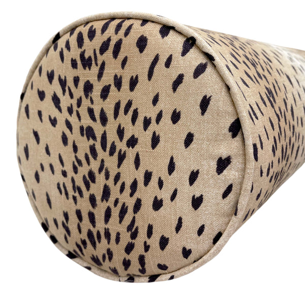 THE BOLSTER :: ANTELOPE LINEN PRINT // EBONY