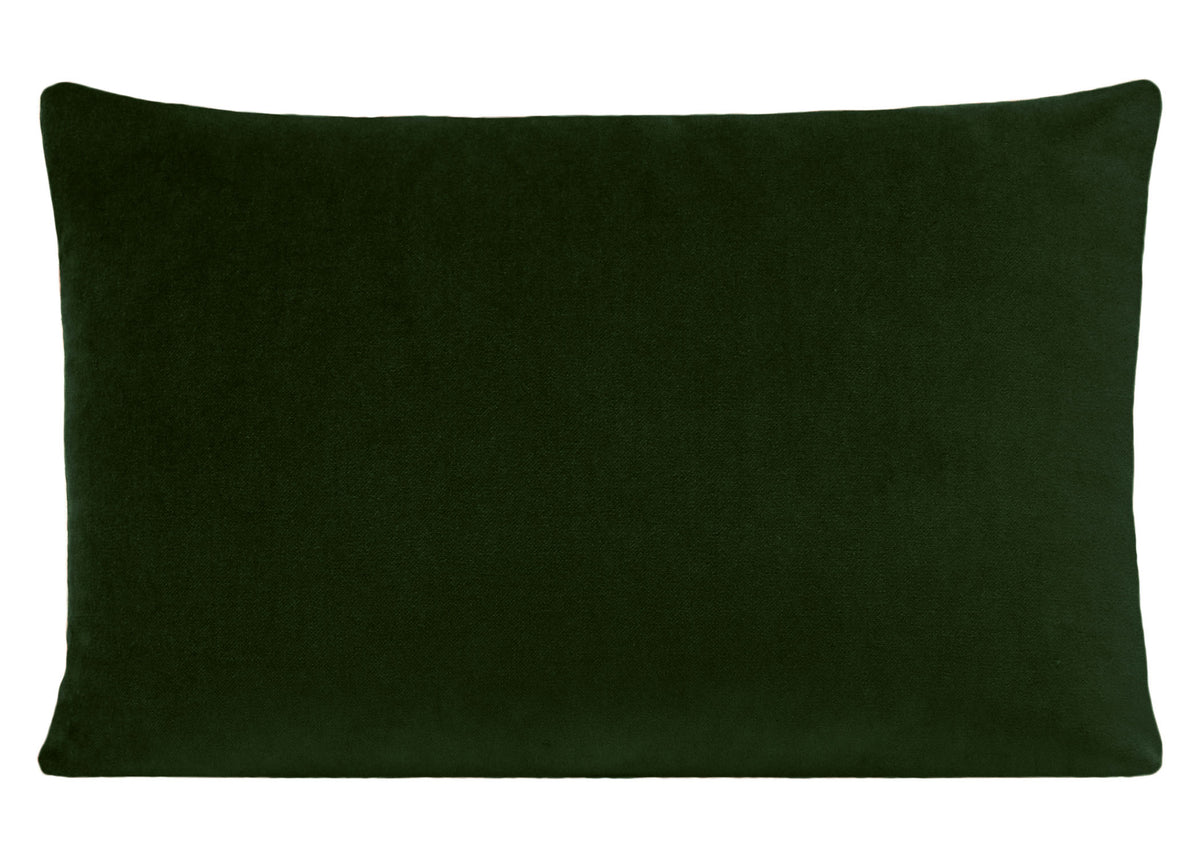 FINAL SALE : 12" X 18" CLASSIC VELVET // EMERALD PILLOW COVER