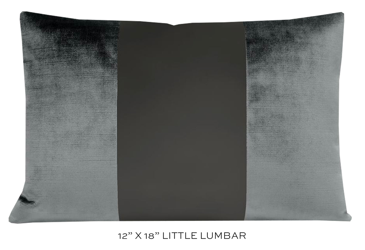 PANEL MONOCHROMATIC :: FAUX SILK VELVET // GRAPHITE