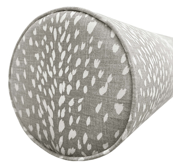 THE BOLSTER :: ANTELOPE LINEN PRINT // GREY