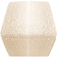THE SKIRTED OTTOMAN :: ANTELOPE LINEN PRINT // CAMEO