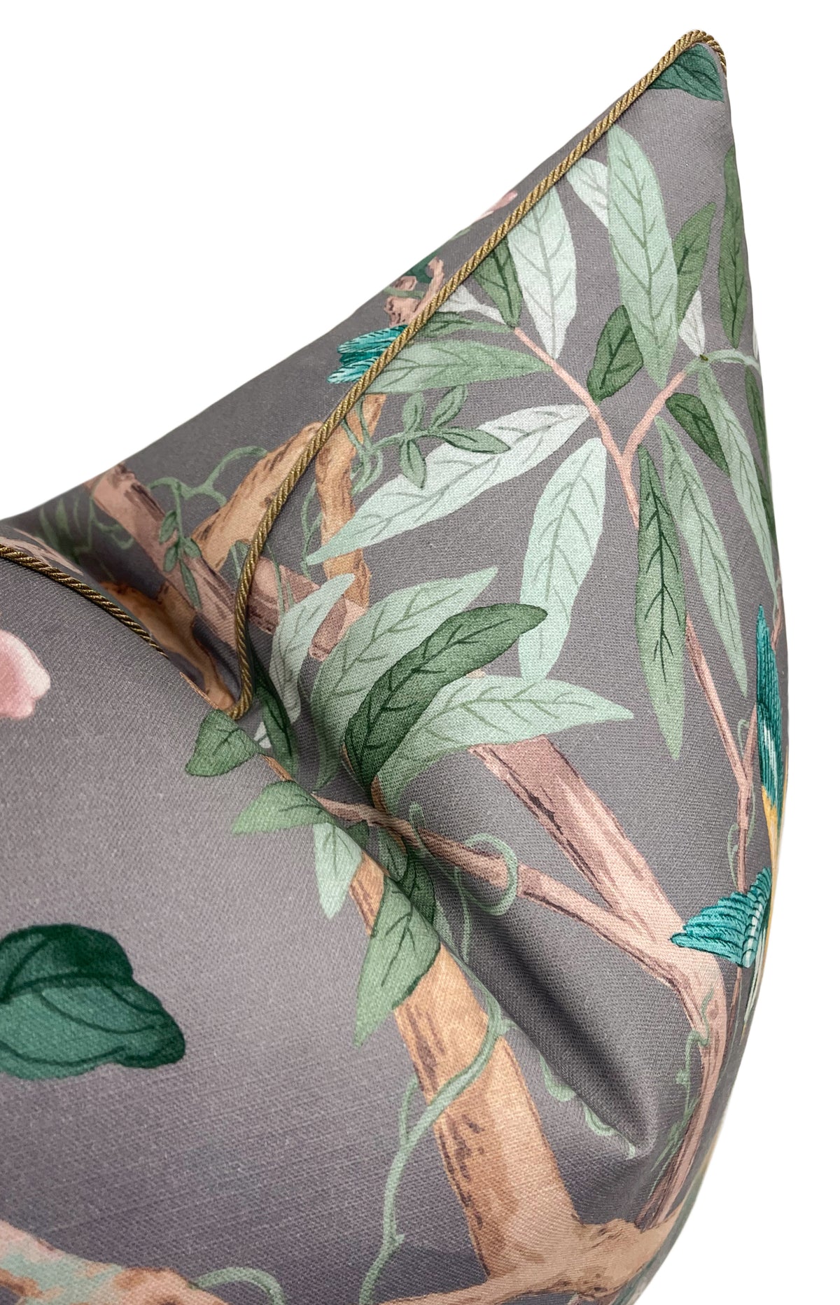 IMPERIAL GARDEN // GRIS WITH BRASS CORDING