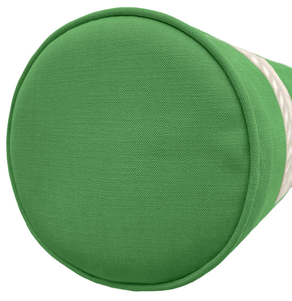 THE BOLSTER :: CLASSIC LINEN // KELLY GREEN + TRELLIS TRIM // NATURAL