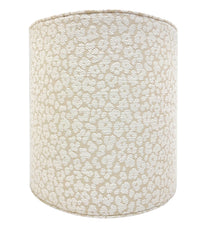 THE TIGHT ROUND OTTOMAN :: LEOPARD CHENILLE // NATURAL