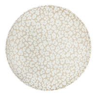 THE TIGHT ROUND OTTOMAN :: LEOPARD CHENILLE // NATURAL