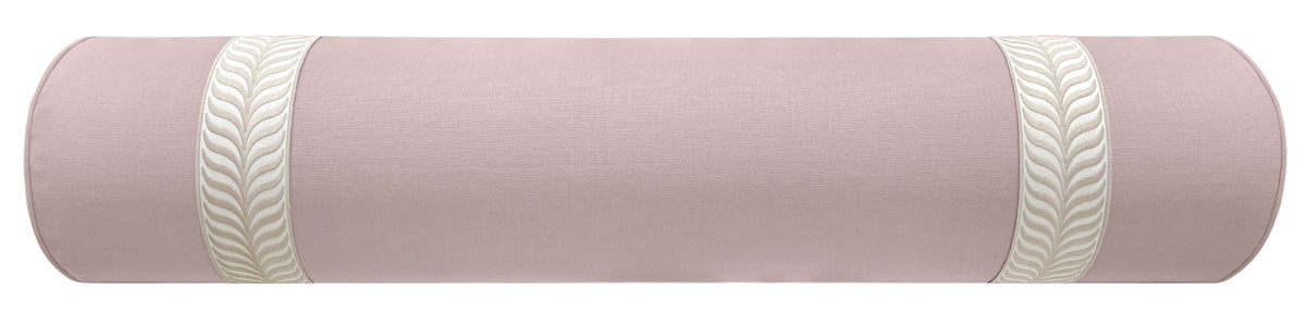 THE BOLSTER :: CLASSIC LINEN // LILAC + TRELLIS TRIM // NATURAL