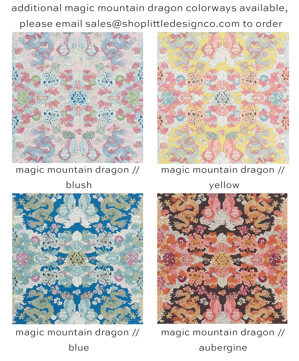 THE BOLSTER :: MAGIC MOUNTAIN DRAGON // BLUSH | SCHUMACHER